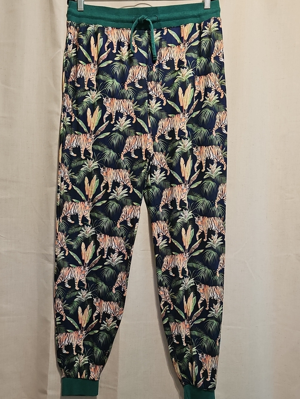 Top Drawer Navy Tiger-Print Pajama Pants-Unisex